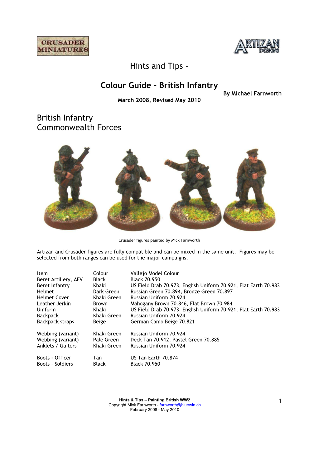 Farnworth Colours British Army War WW2 100525