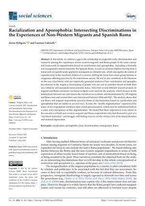 Racialization and Aporophobia: Intersecting Discriminations in the Experiences of Non-Western Migrants and Spanish Roma