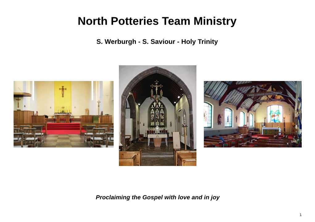 North Potteries Team Ministry Profile Church Times