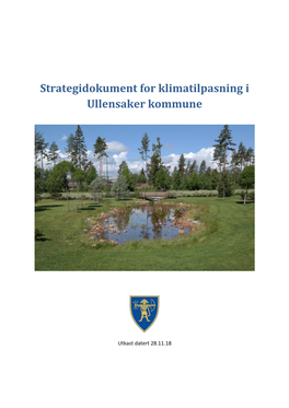 Strategidokument for Klimatilpasning I Ullensaker Kommune