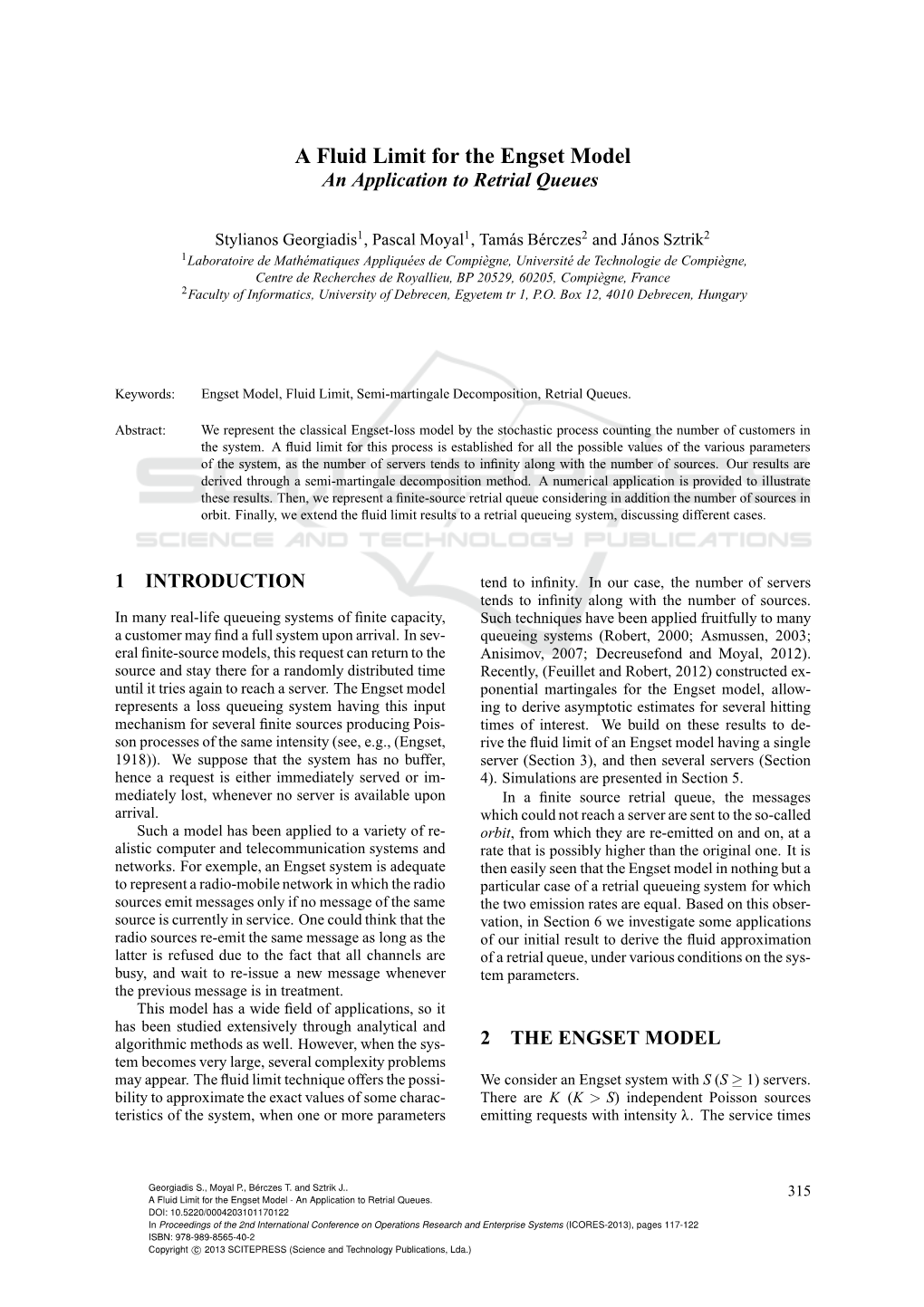 A Fluid Limit for the Engset Model an Application to Retrial Queues