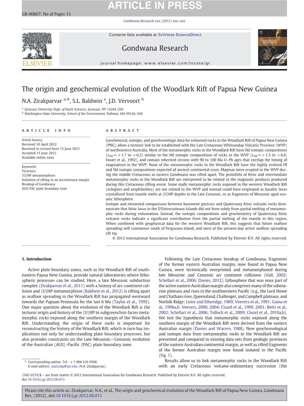 The Origin and Geochemical Evolution of the Woodlark Rift of Papua New Guinea