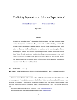 Credibility Dynamics and Inflation Expectations∗