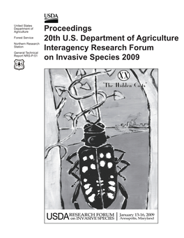 Proceedings 20Th U.S. Department of Agriculture Interagency Research Forum on Gypsy Moth and Other Invasive Species, 2009