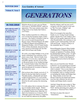 Winter 2010 Newsletter