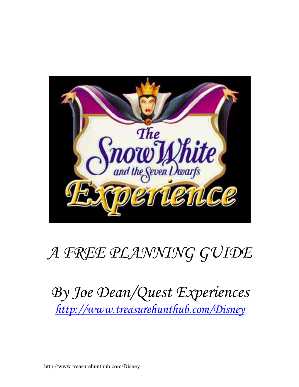 A FREE PLANNING GUIDE by Joe Dean/Quest Experiences