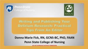 Steps to Successfully Submit an Article for Publication