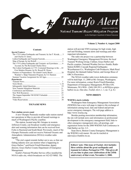 Tsuinfo Alert, August 2000