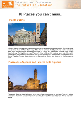 Top Florence Attractions