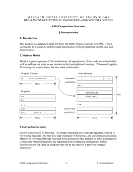 Beta Documentation (PDF)