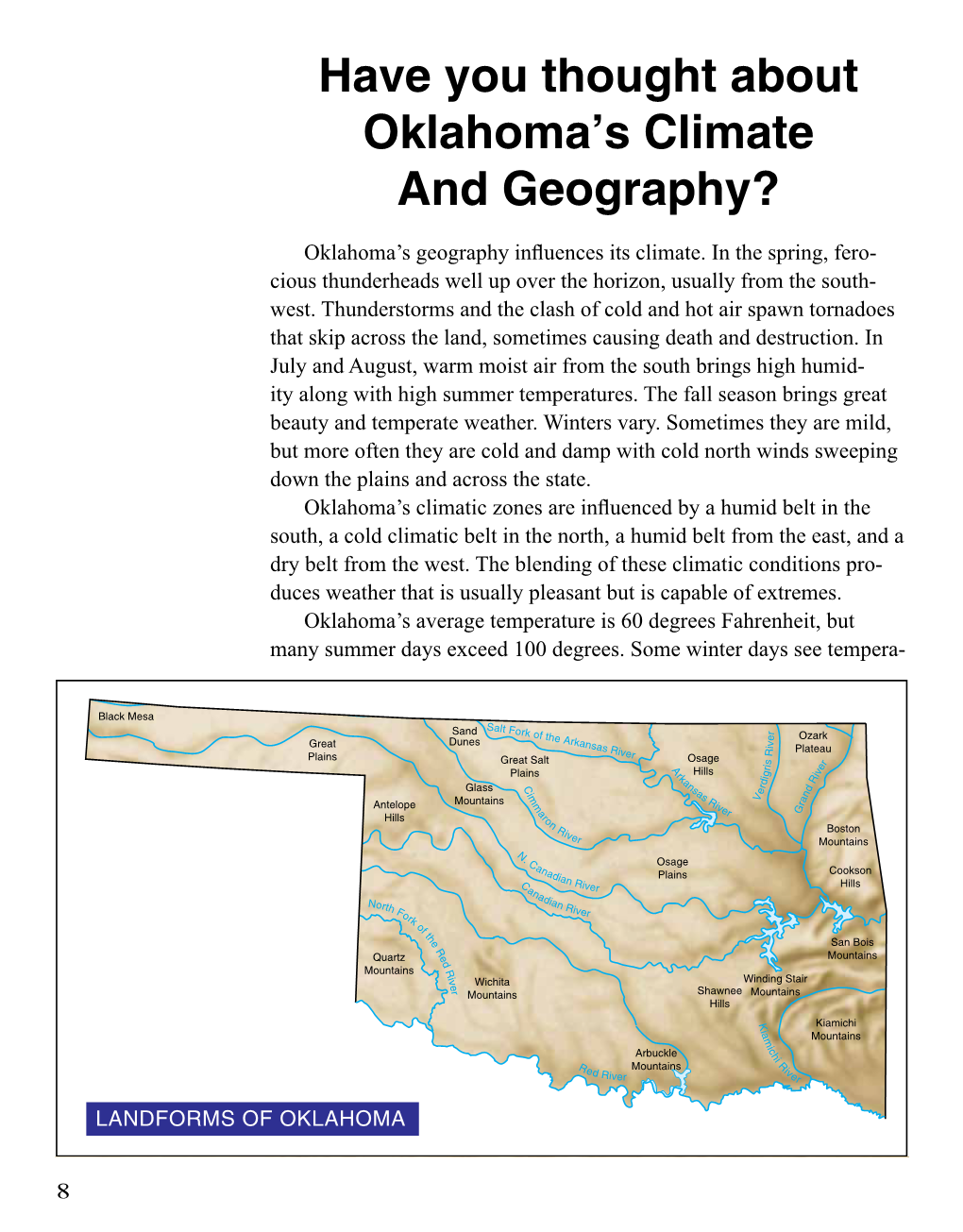 Have You Thought About Oklahoma's Climate and Geography?