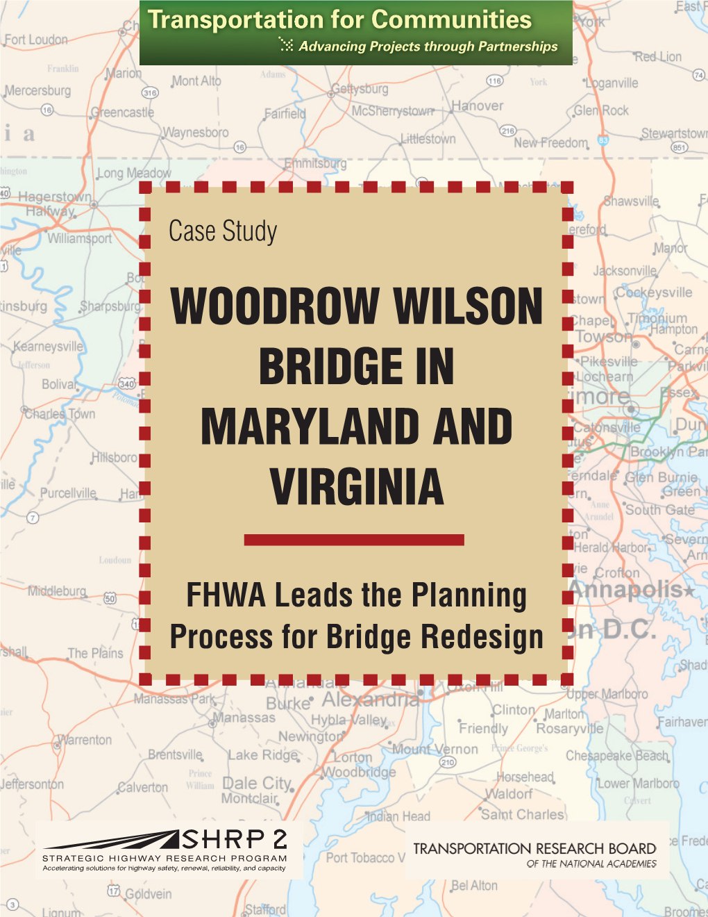 Woodrow Wilson Bridge in Maryland and Virginia