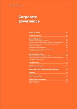 Corporate Governance 61 Coop Group Annual Report 2018