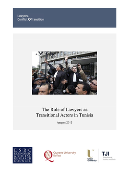 The Role of Lawyers As Transitional Actors in Tunisia