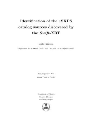 Identification of the 1SXPS Catalog Sources Discovered by the Swift-XRT