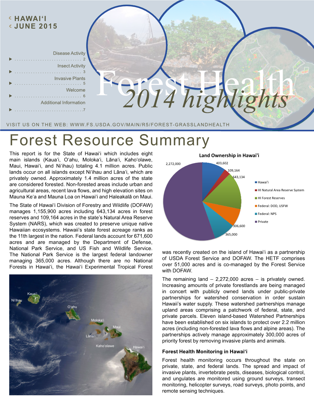 2014 Hawaii Forest Health Highlights