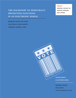 Protecting Elections in an Electronic World