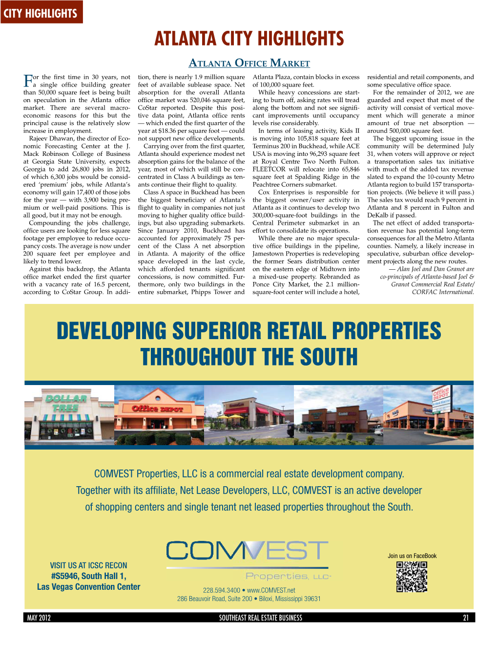 Developing Superior Retail Properties Throughout the South