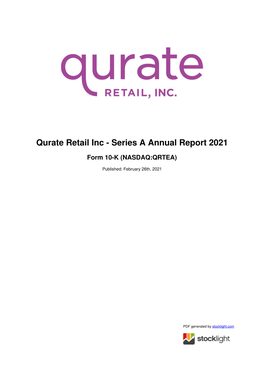 Qurate Retail Inc - Series a Annual Report 2021