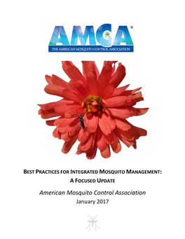 American Mosquito Control Association January 2017