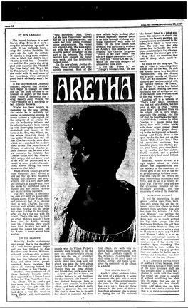 1967 Rolling Stone Aretha Franklin