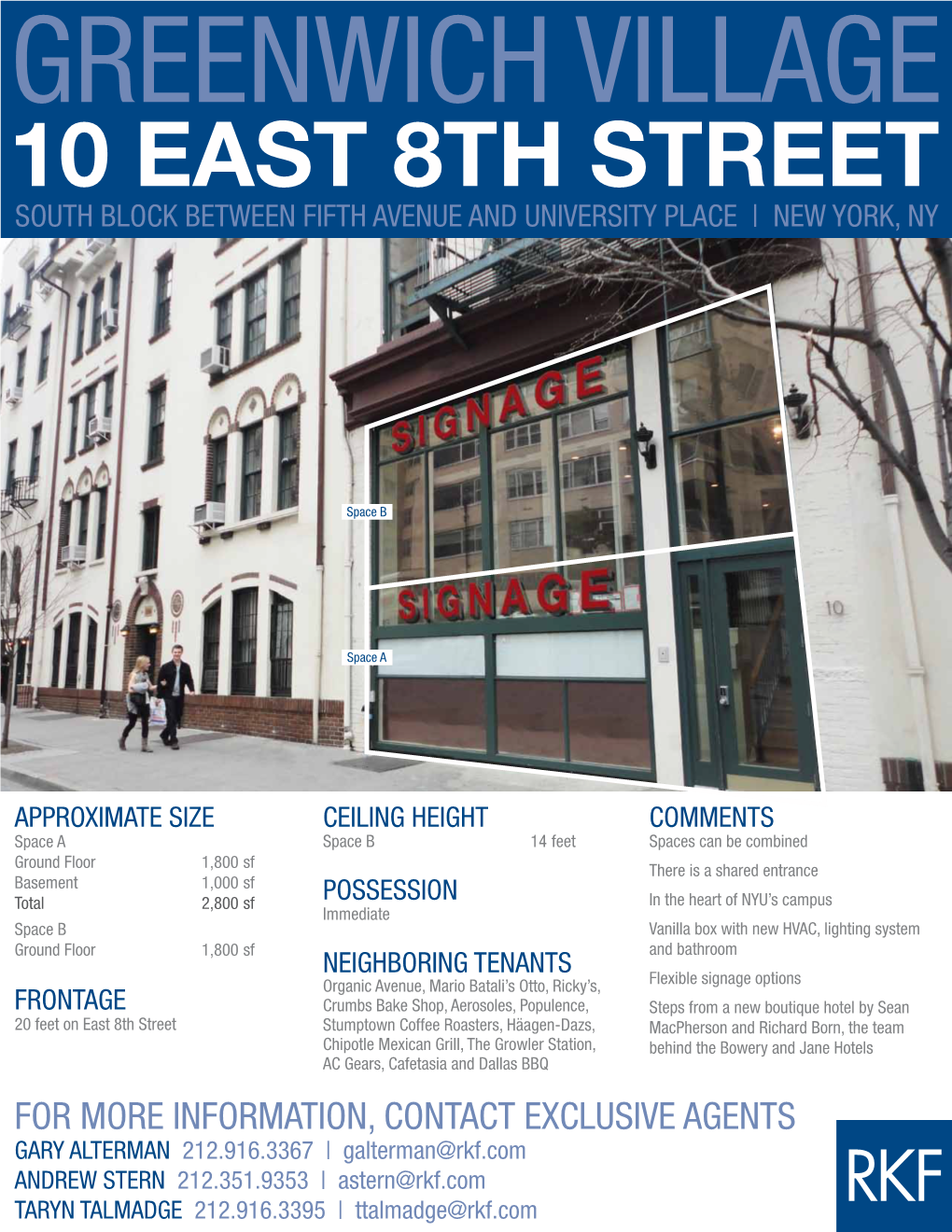 10 East 8Th Street Area Retail