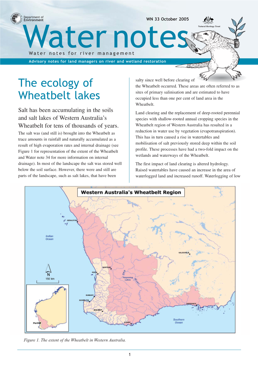 The Ecology of Wheatbelt Lakes