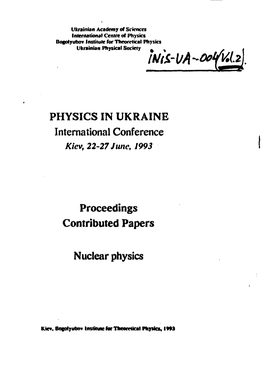 Nuclear Physics