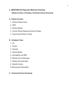8. Kidney Function and Urine Tests (2013)