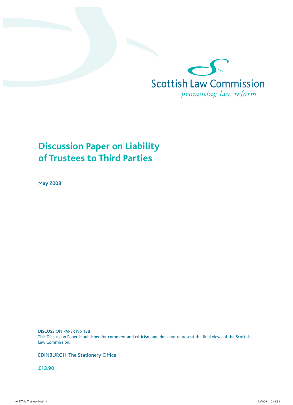 Liability of Trustees to Third Parties
