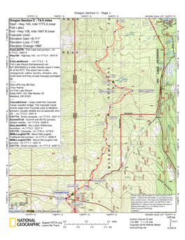 Pacific Crest Trail Oregon Section C