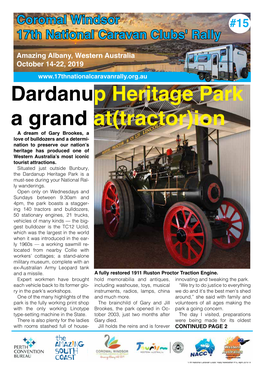 Dardanup Heritage Park a Grand At(Tractor)Ion