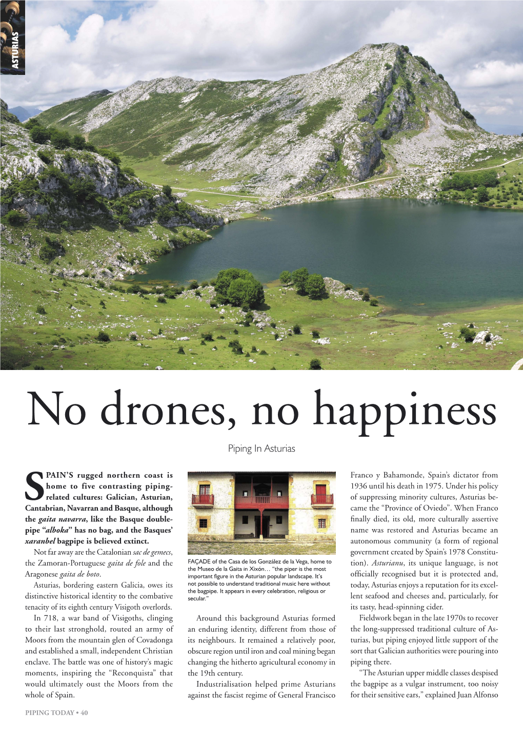 No Drones, No Happiness Piping in Asturias
