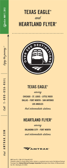 Texas Eagle-Heartland Flyer-Chicago-Los Angeles-Oklahoma City-Fort Worth-May072012