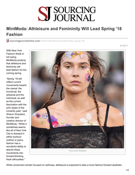 Athleisure and Femininity Will Lead Spring '18 Fashion