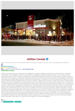Jollibee Canada 