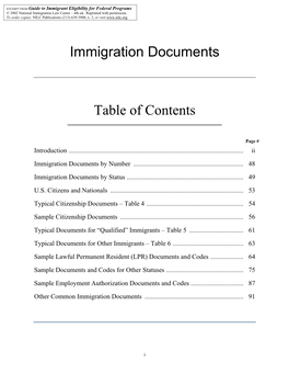 National Immigration Law Center (NILC) Guide in Appendix II