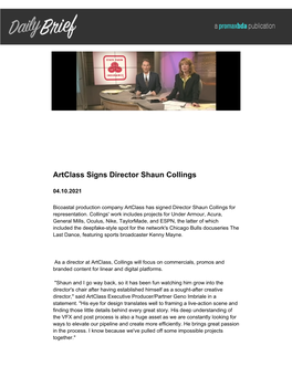 Artclass Signs Director Shaun Collings