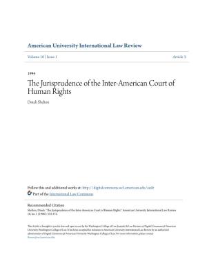 The Jurisprudence of the Inter-American Court of Human Rights
