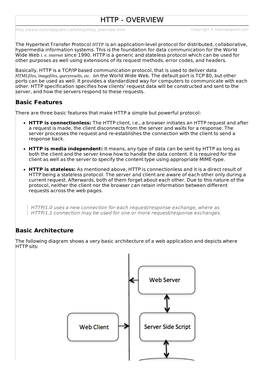 HTTP Overview