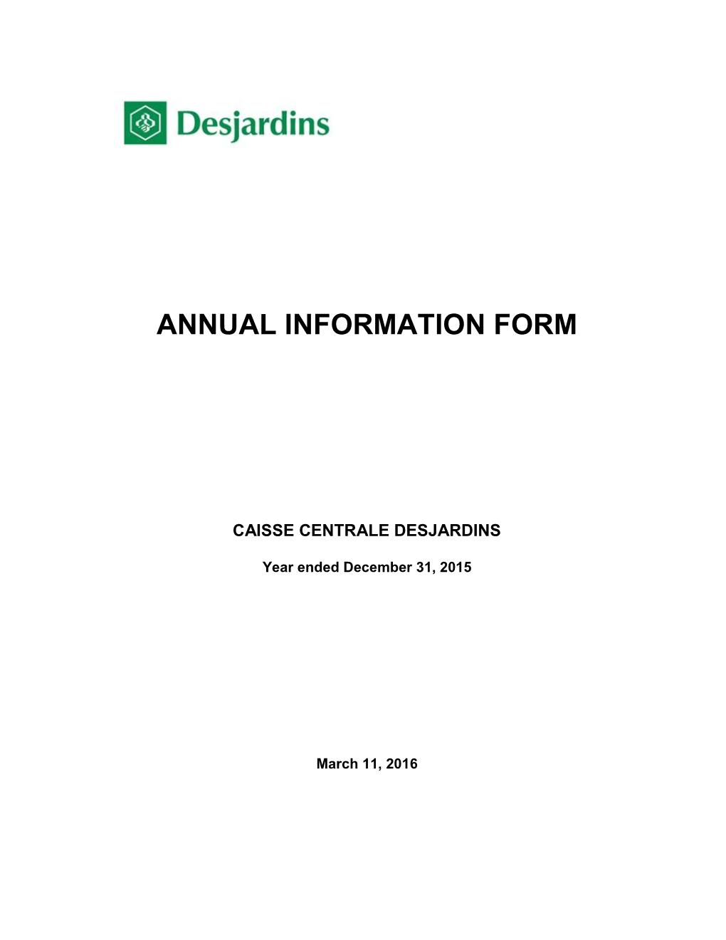 Annual Information Form