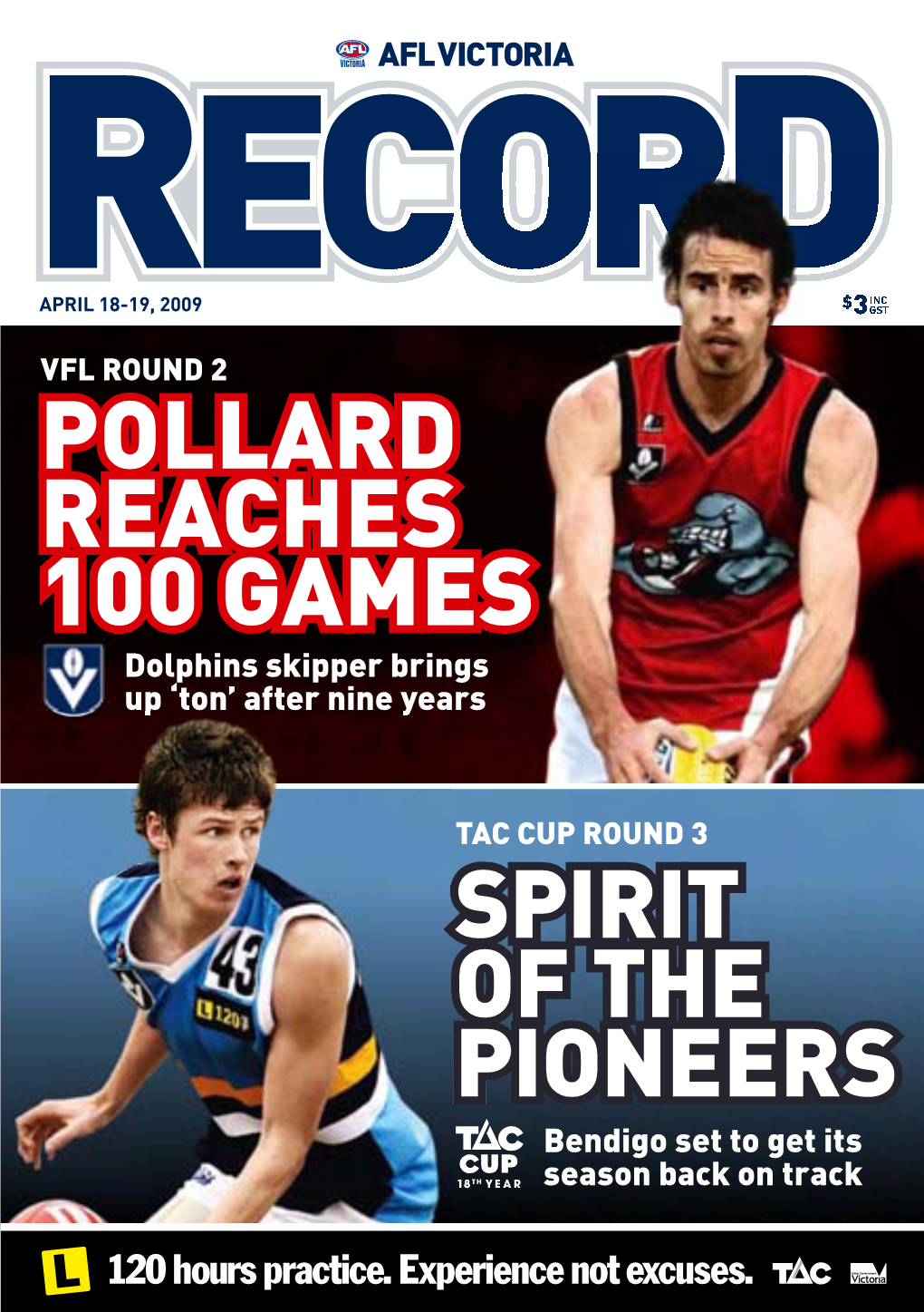 Spirit of the Pioneers Pollard Reaches 100 Games