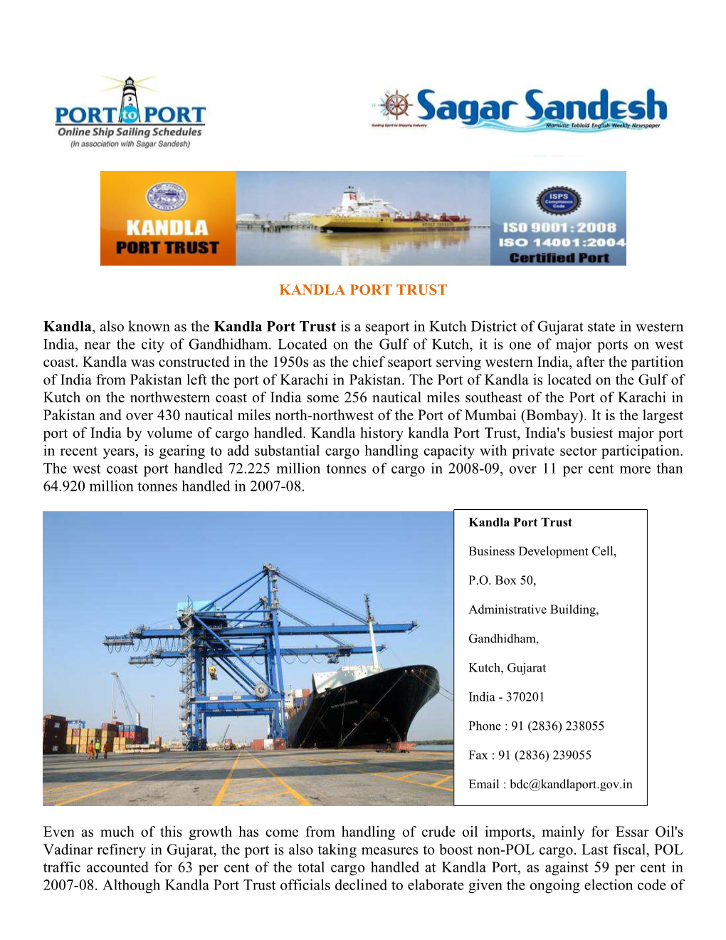 Kandla Port Final