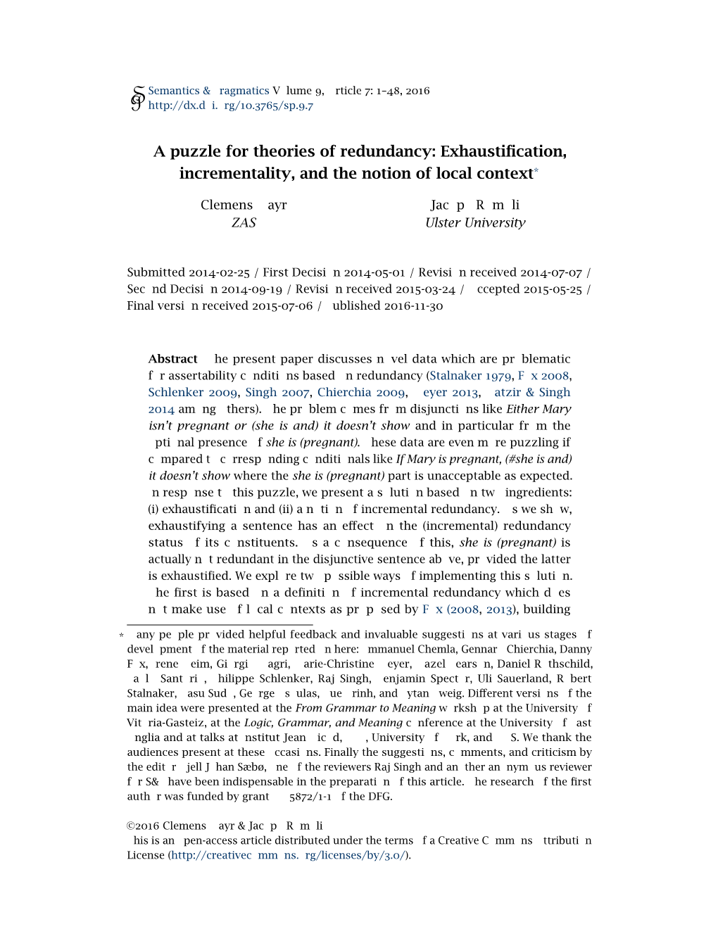 A Puzzle for Theories of Redundancy: Exhaustification, Incrementality, And