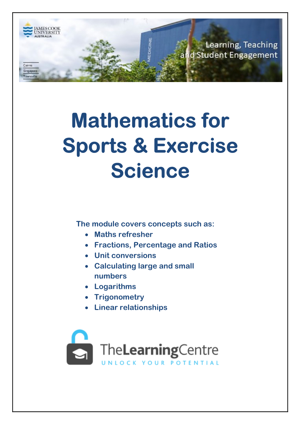 Mathematics for Sports & Exercise Science