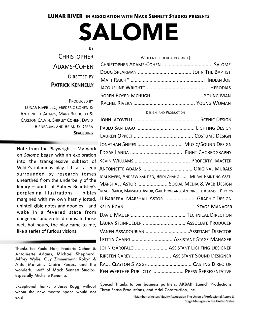 Salome Program V8.Pages