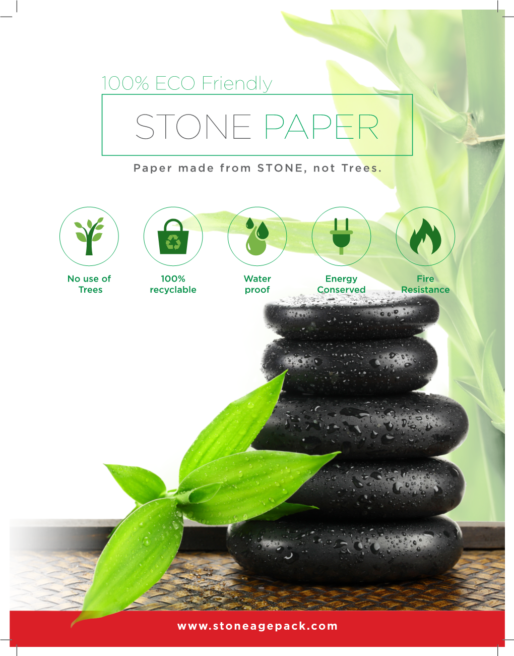 100% ECO Friendly STONE PAPER