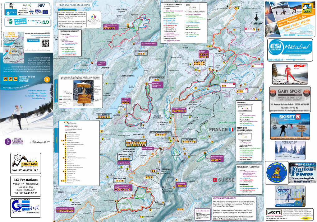 Plan Des Pistes Ski De Fond