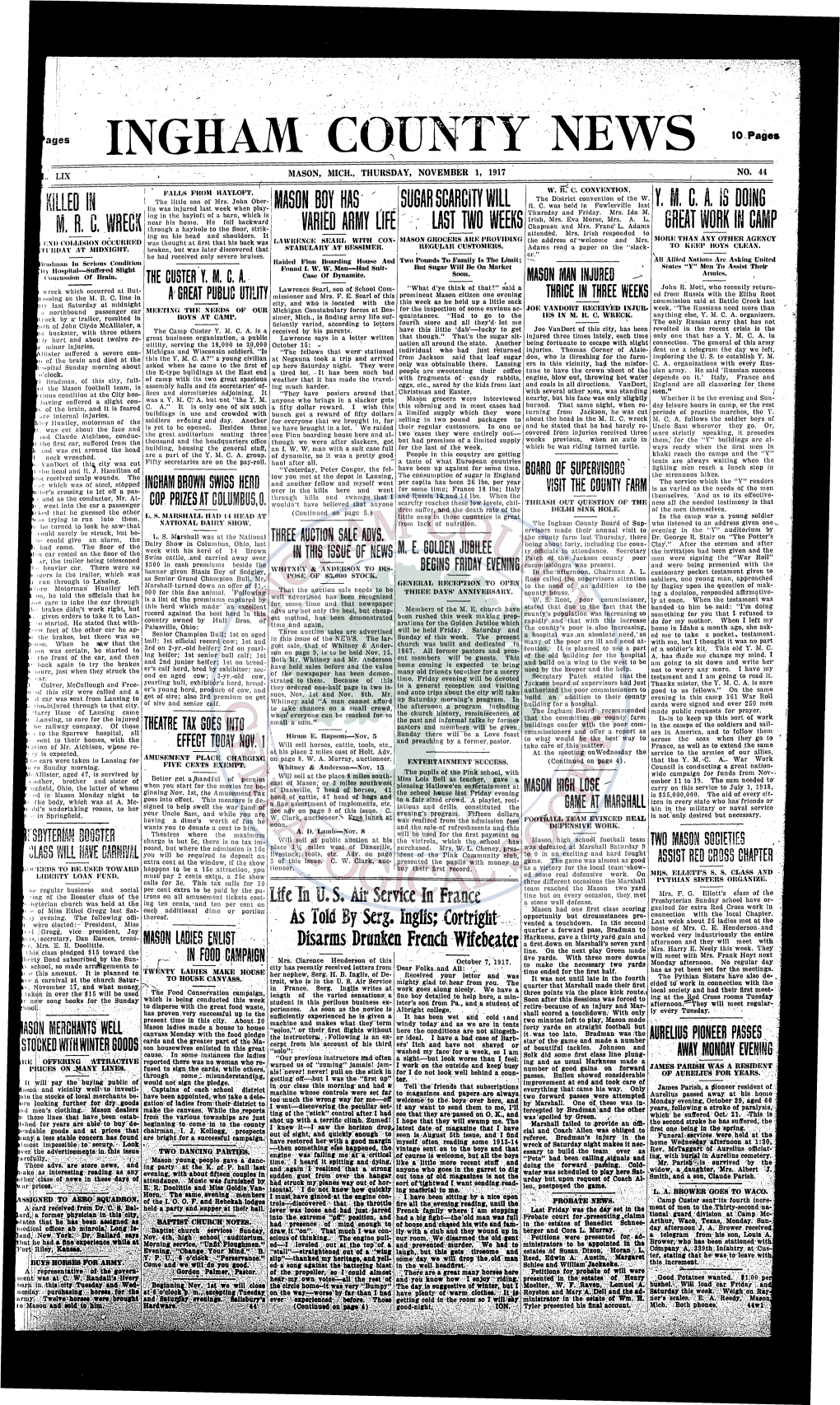 The Ingham County News, a Newspaper Printed and Circulated in MORTGAGE SALE