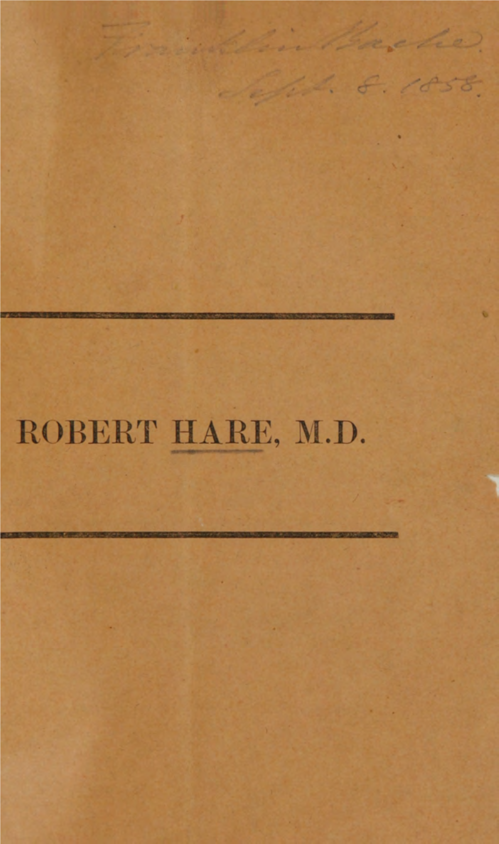 Robert Hare, M.D